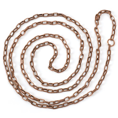 Steampunk Jewelry Chain Style A - Antiqued Copper Finish