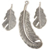 Steampunk Feather Charms and Pendant