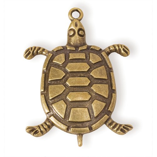 Steampunk Pendant - Large Sea Turtle