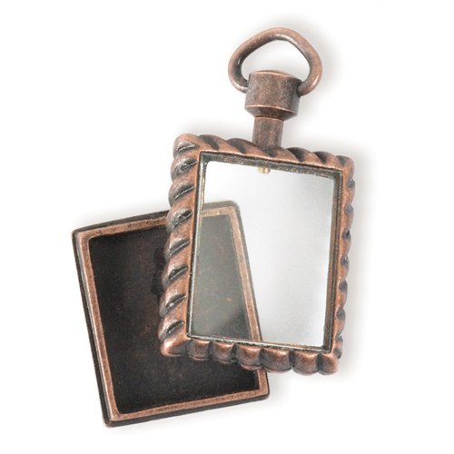 Solid Oak: Steampunk Rectangular Locket