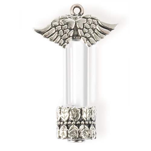 Steampunk Pendant - Vial w/Wings Pendant