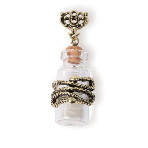 Steampunk Snake-Wrappd Bottle Pendant