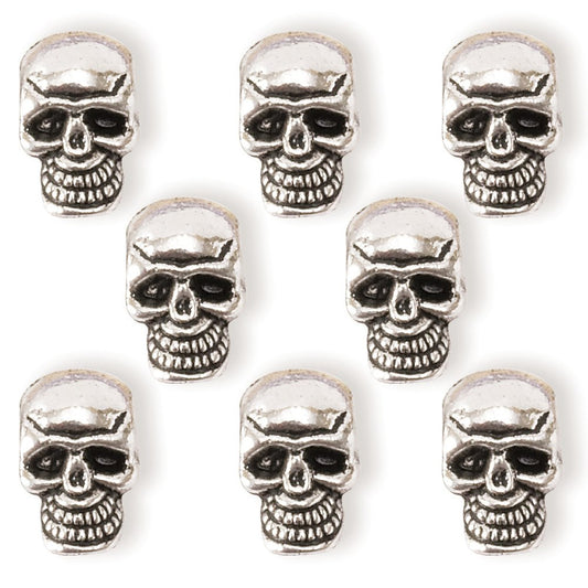 Steampunk skull beads - small