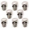 Steampunk skull beads - small