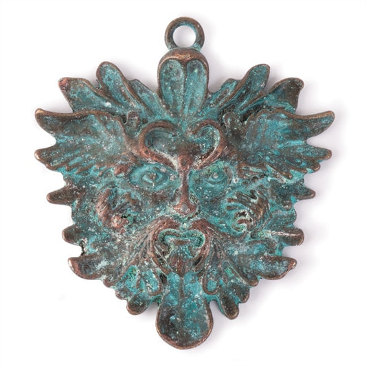 Steampunk Green Man Pendant