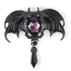 Victorian Black Bat w/ hang loop & pin back