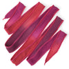 hand-dyed silk ribbon - Fruit Punch