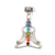 Dangling Charm Pendant - Yoga with Chakras